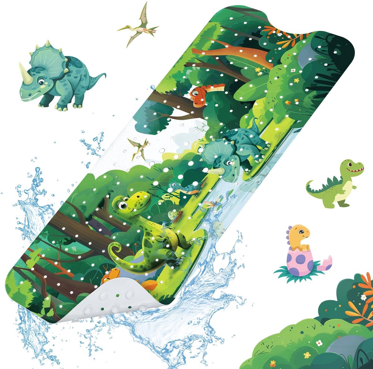 Omgoods - Kindermat met Antislip en Dinosaurus Design