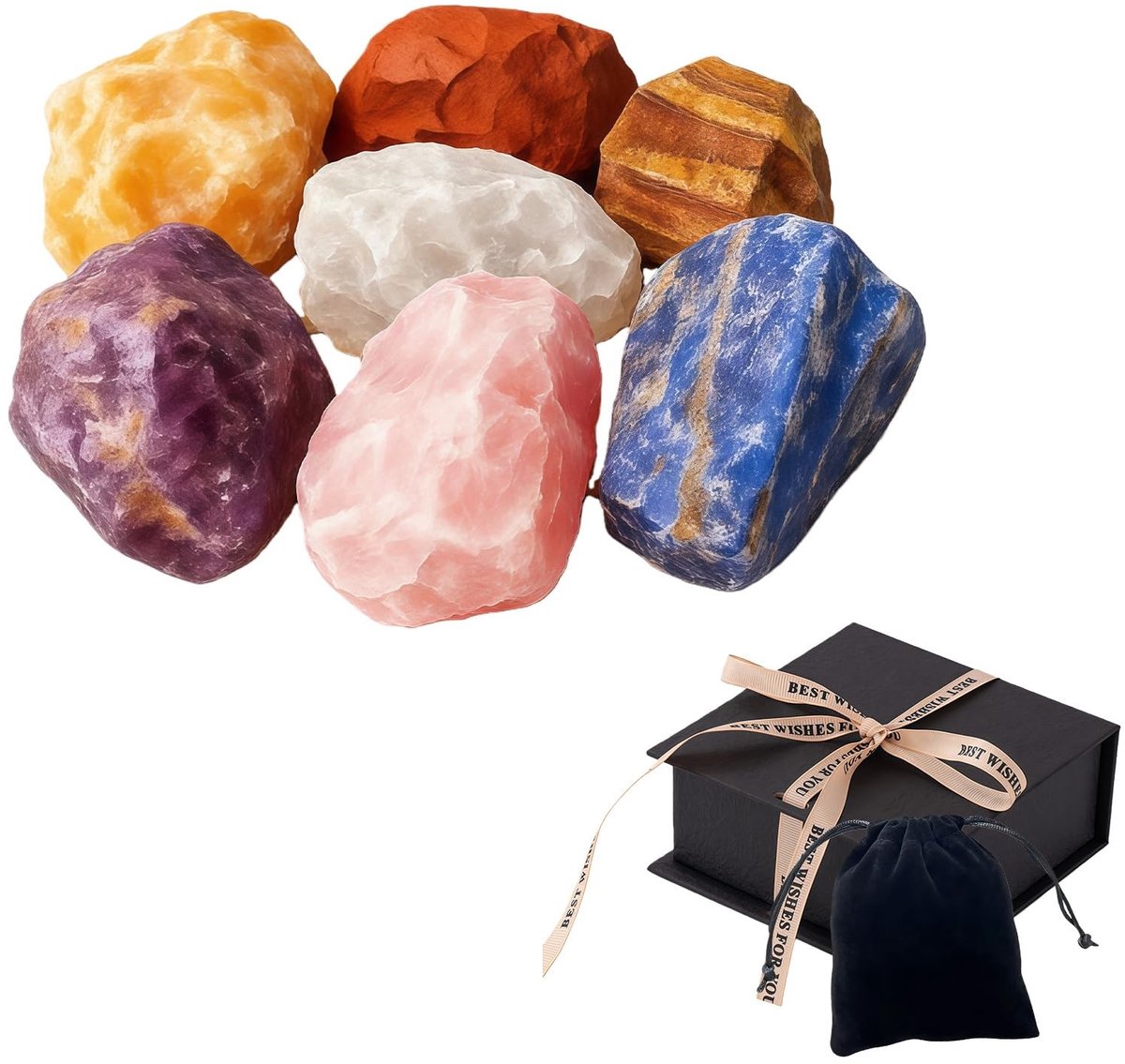 Omgoods - Set van 7 Chakra Edelstenen voor Meditatie en Energie