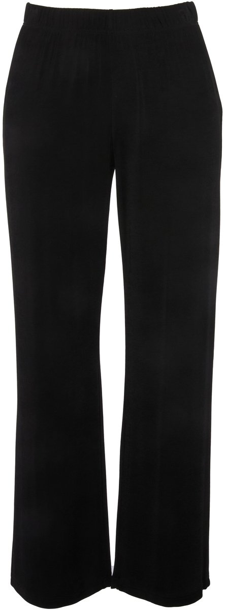 Ulla Popken - Dames - Slinky broek - Zwart - Maat 42+
