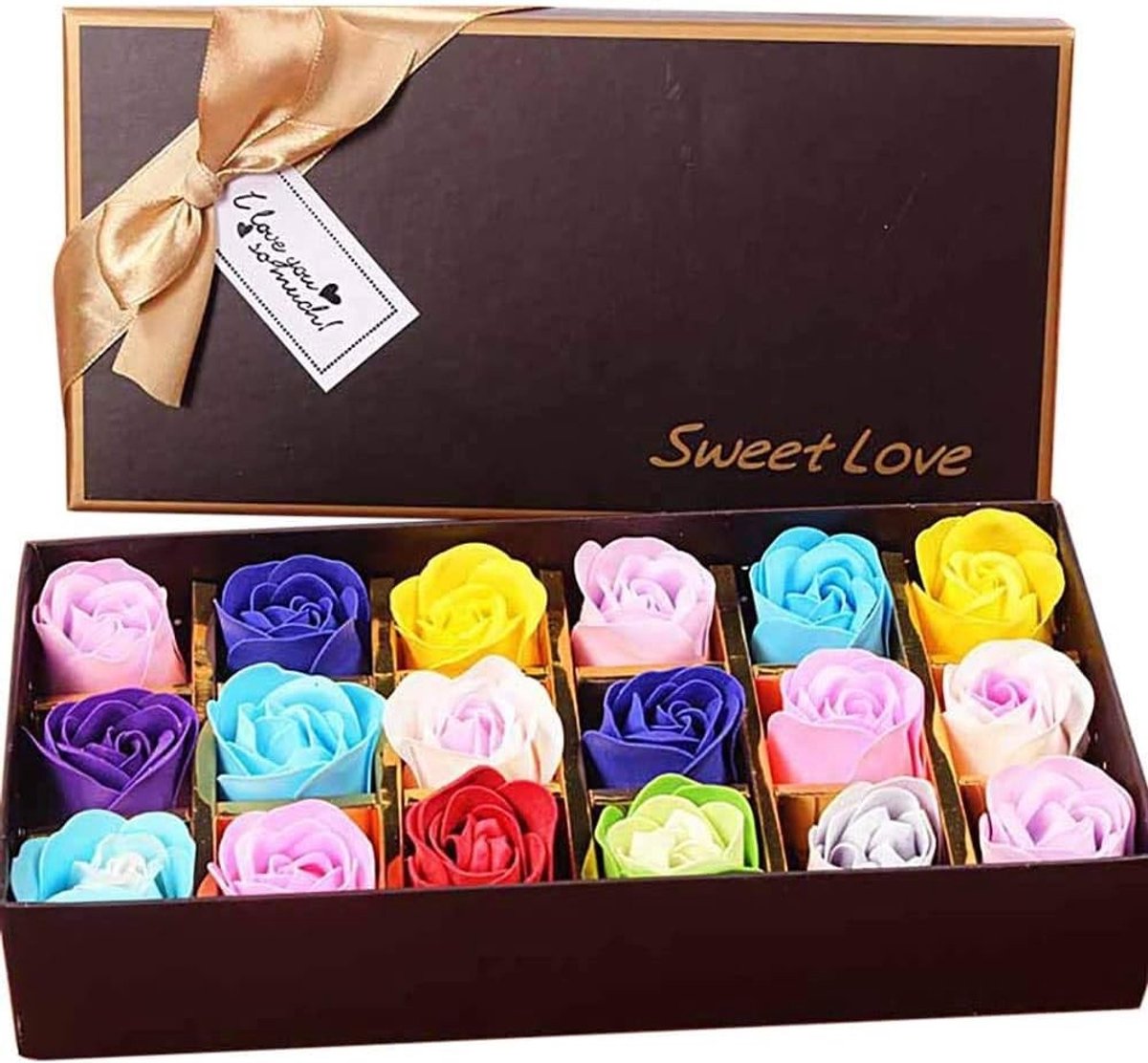 Prachtige rozen in geschenkdoos - 18 stuks met betoverende geur, mooie vorm en kleurverloop voor elke gelegenheid