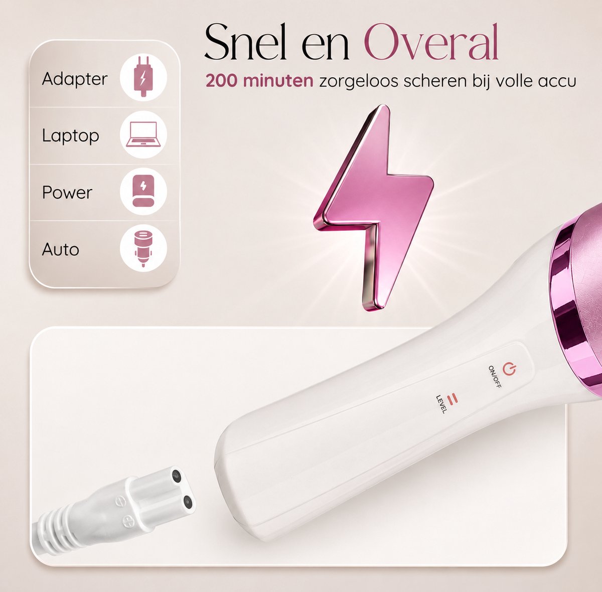 Wild&Style 6-in-1 Ladyshave - Epileerapparaat Dames thumbnail 6