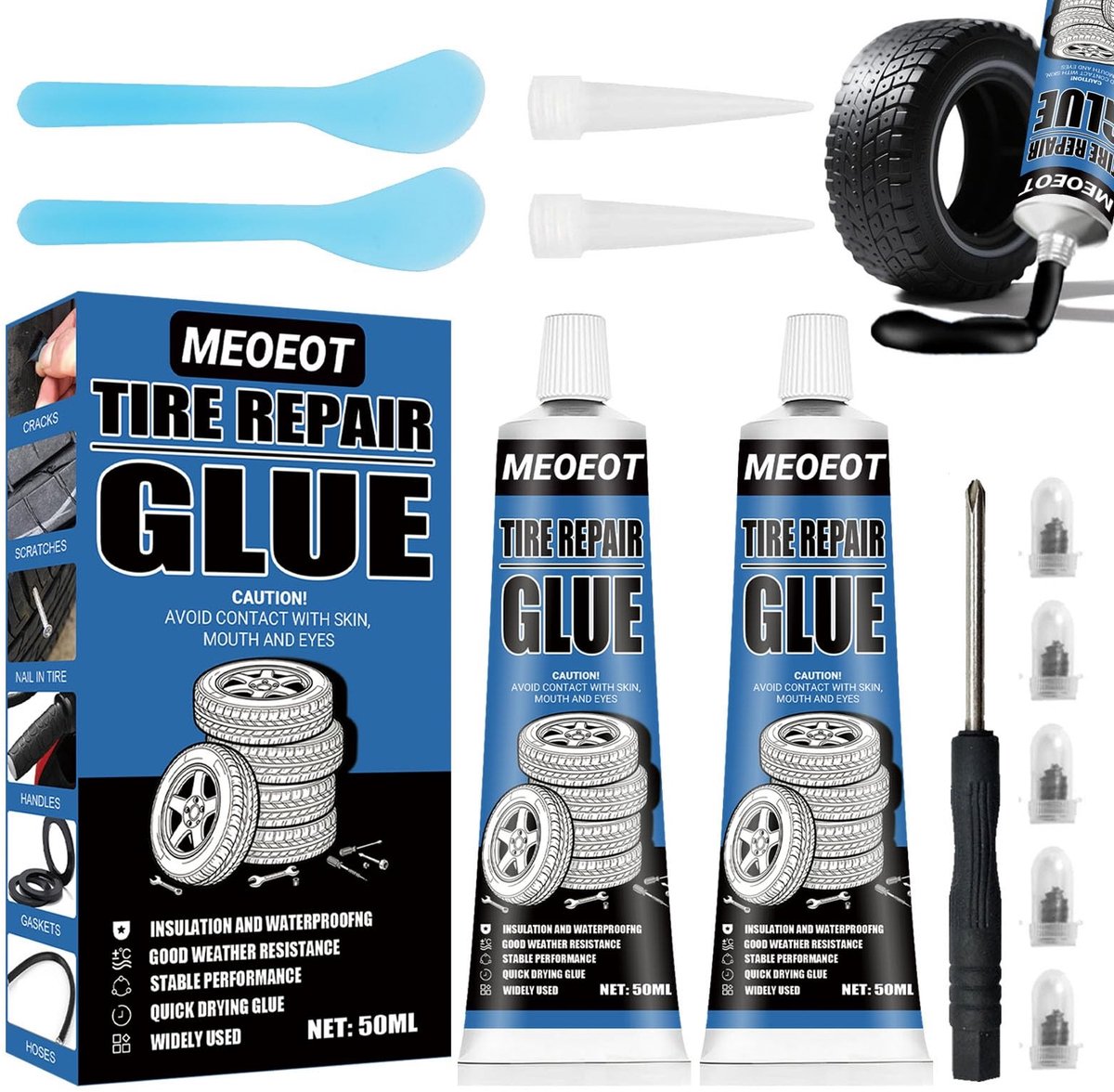 Omgoods - Vuurvaste Silicone Lijm 100ml voor Haarden en Fornuizen