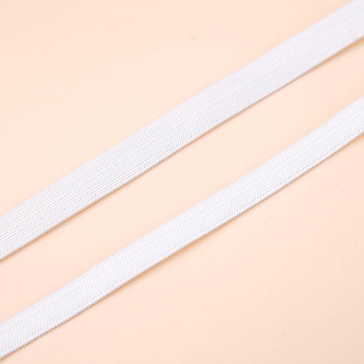 Elastisch Gummiband 20 Meter - 2 cm breed - Wit