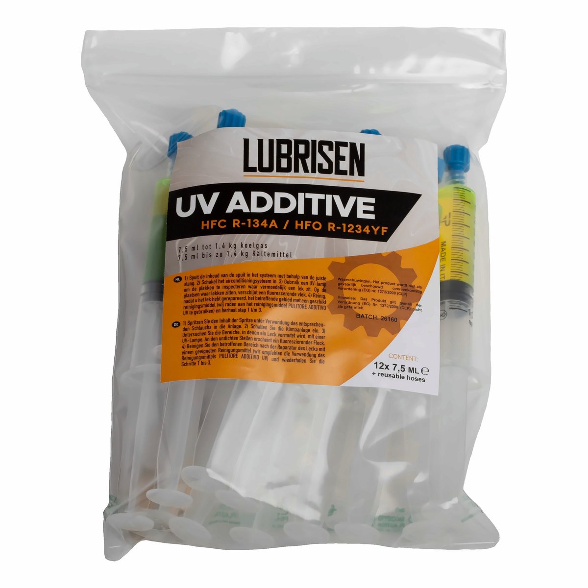 Lubrisen UV lekdetectie additief R134a/R1234yf 12 x 7,5 ml