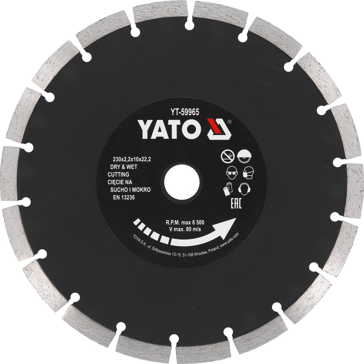 Professionele Diamantschijf voor Droog Gebruik - 10 mm Segment - Diamant Zaagblad voor Haakse Slijper - Snel & Strak Zagen in Vers Beton, Kalkzandsteen, Silka & Baksteen - Diamantslijpschijf