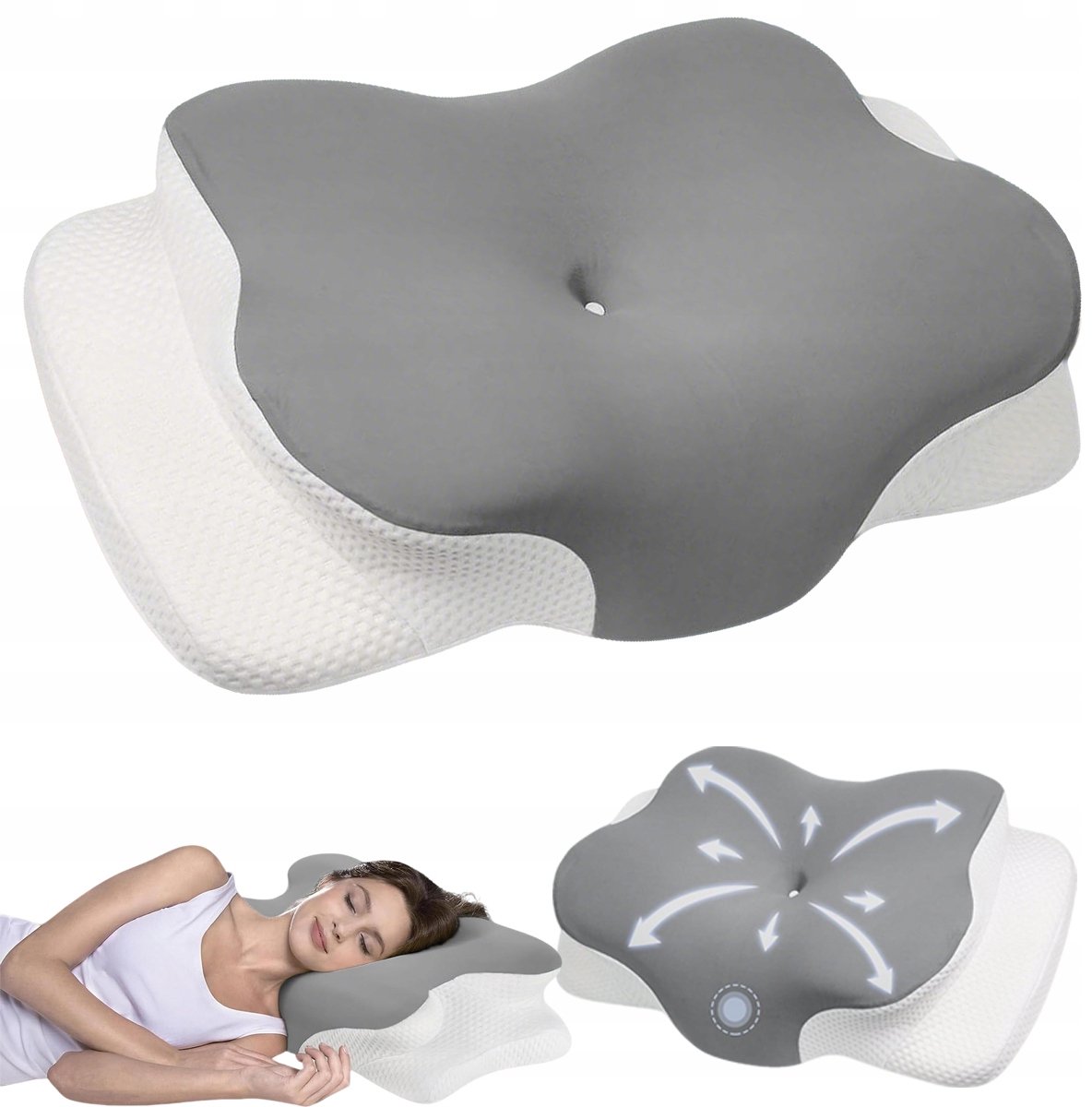 Ergonomische traagschuim neksteun kussen voor betere slaap