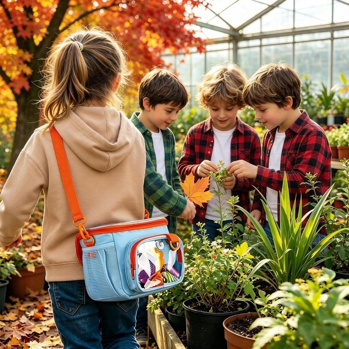 Fietsmand Kinderen - Schoudertas - Spullen Opbergen - Waterdicht Oxford Materiaal - 21 x 12 x 19 cm - Blauw
