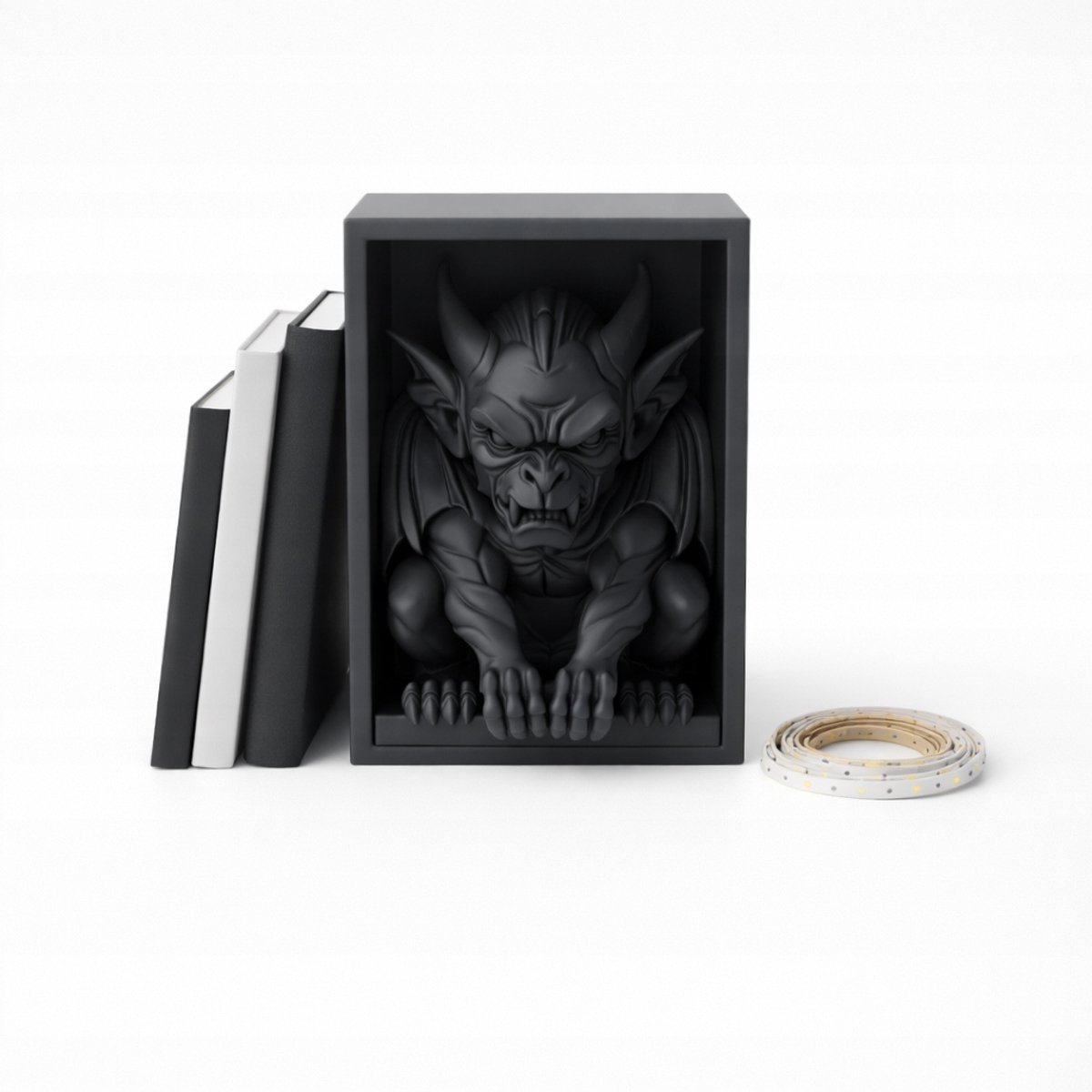 3D Diorama Boekenkast Inzet - Gargoyle Fantasie