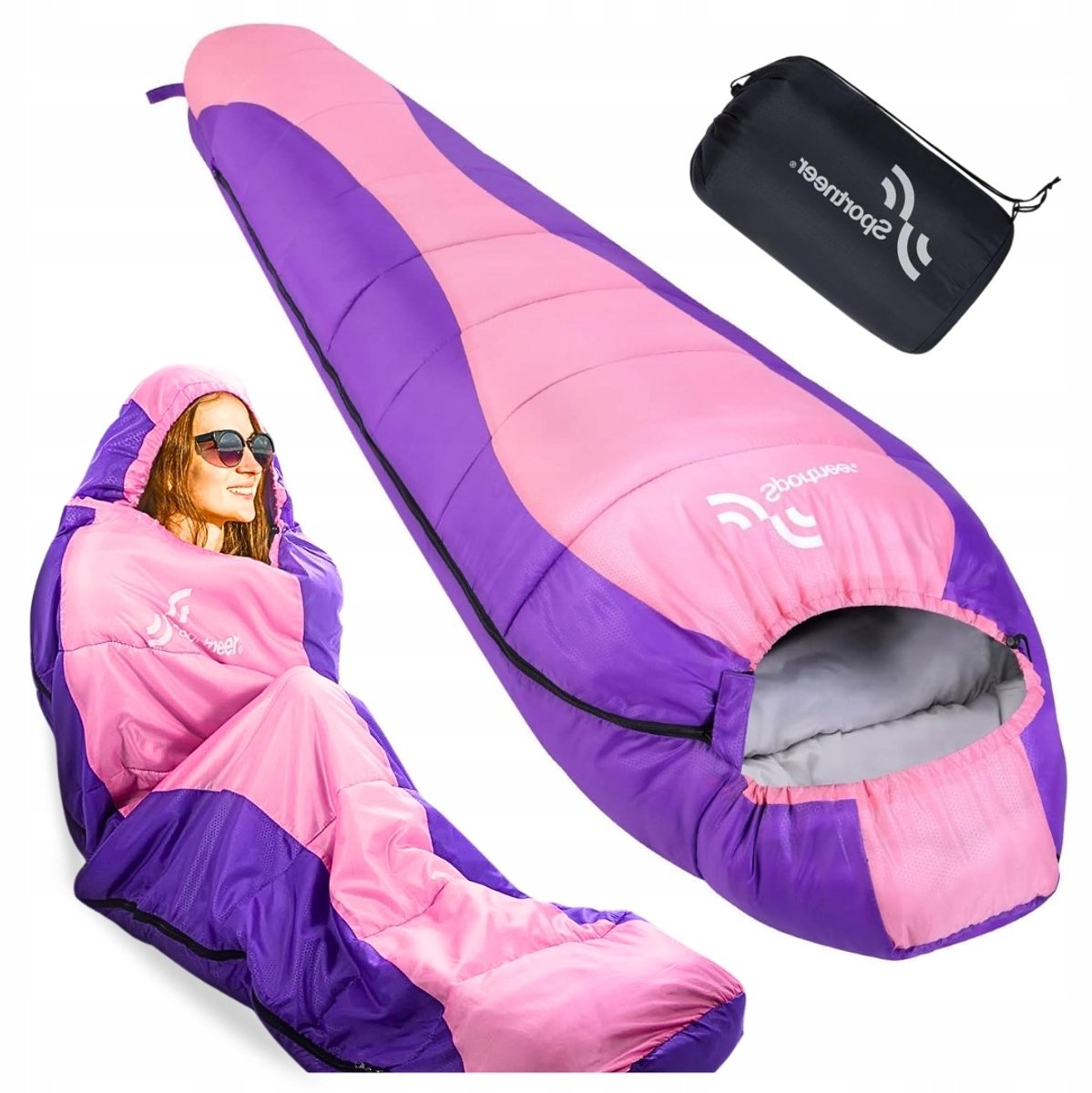 Merkloze Mummyslaapzak 220x80cm - Lichtgewicht & Comfortabel