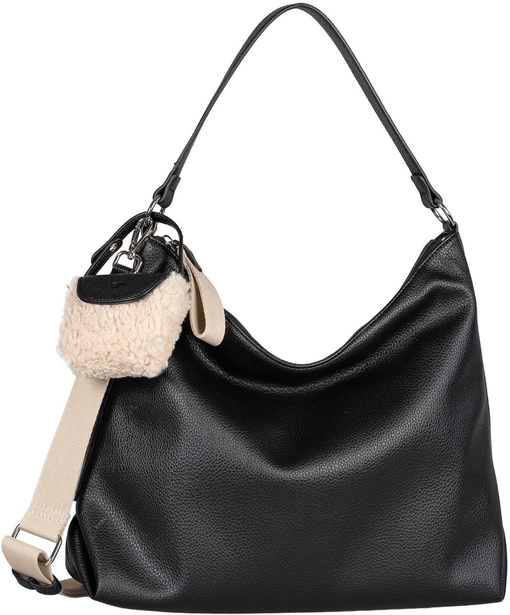 TOM TAILOR schoudertas Fania Hobo Bag Black zwart