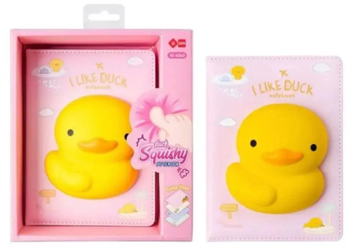 Notitieboek Met Squishable 3d Figuur Eend A5