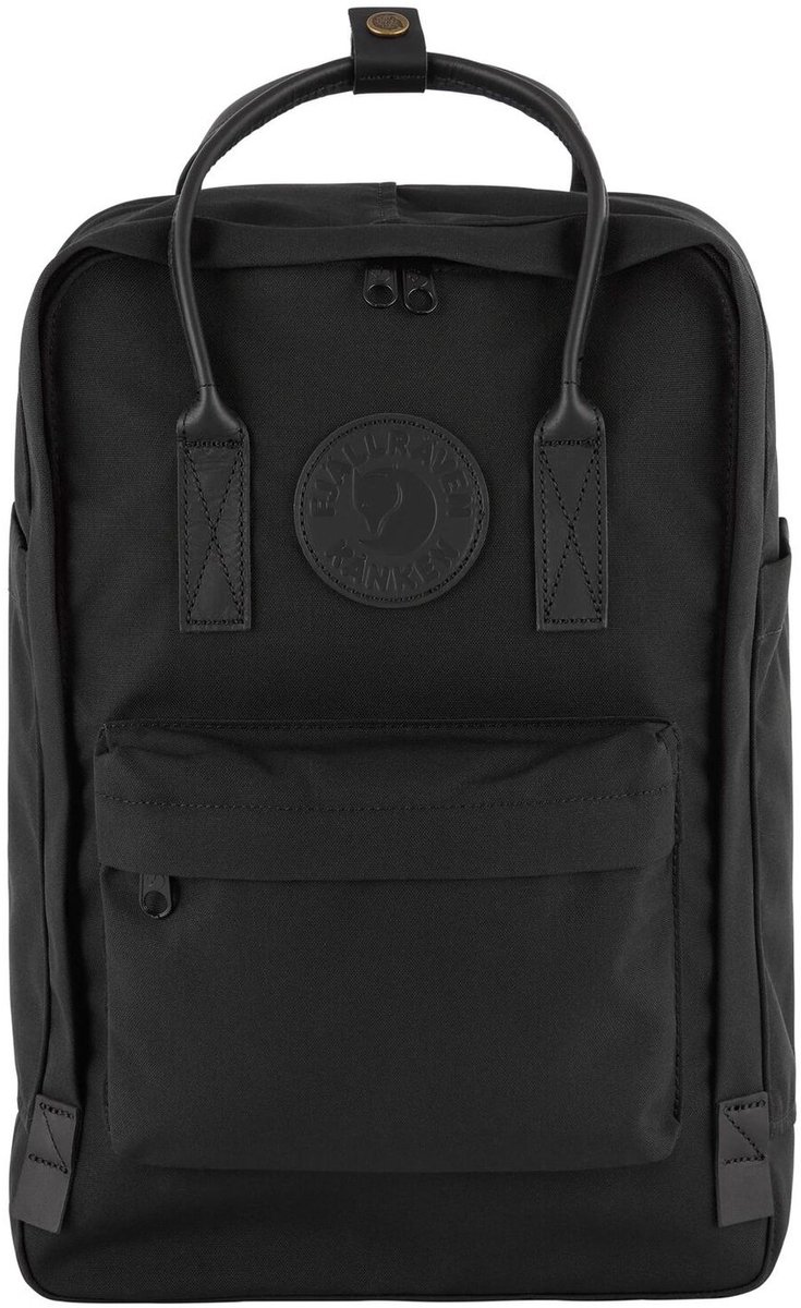 Fjällräven laptop rugzak rugzak met laptopvak Kånken No. 2 Laptop 15" 18L Black - Black zwart
