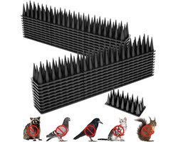 12 Stuks Pigeon Afweerspikes, 5.1 m, Effectieve Vogelbescherming, Plastic Spikes voor Balkon, Schuttingen en Muren, Dierenafschrikking en Pigeon Preventie