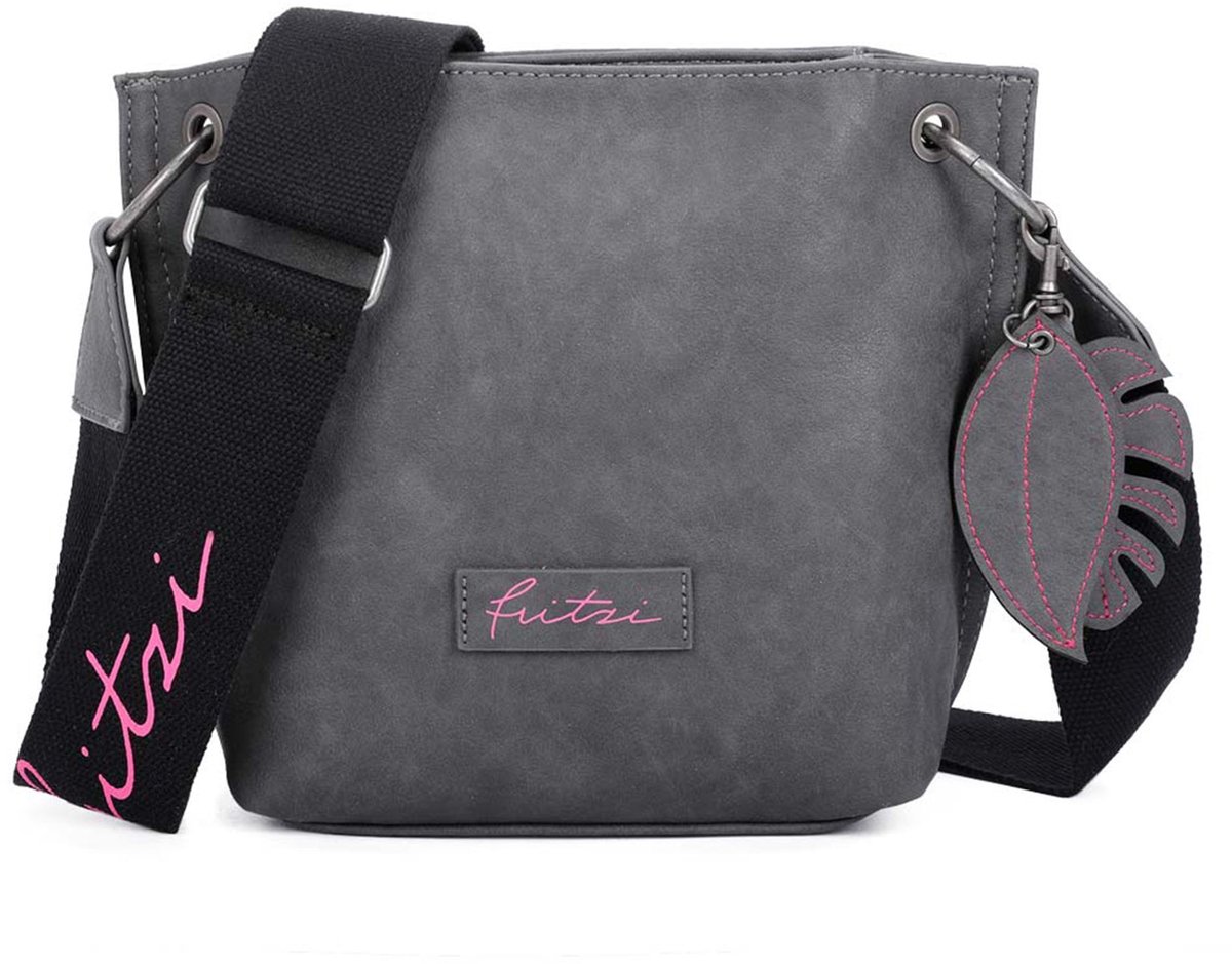 Fritzi aus Preußen Schoudertas Eco Fritzi03 Crossbody Anthrazit Antraciet