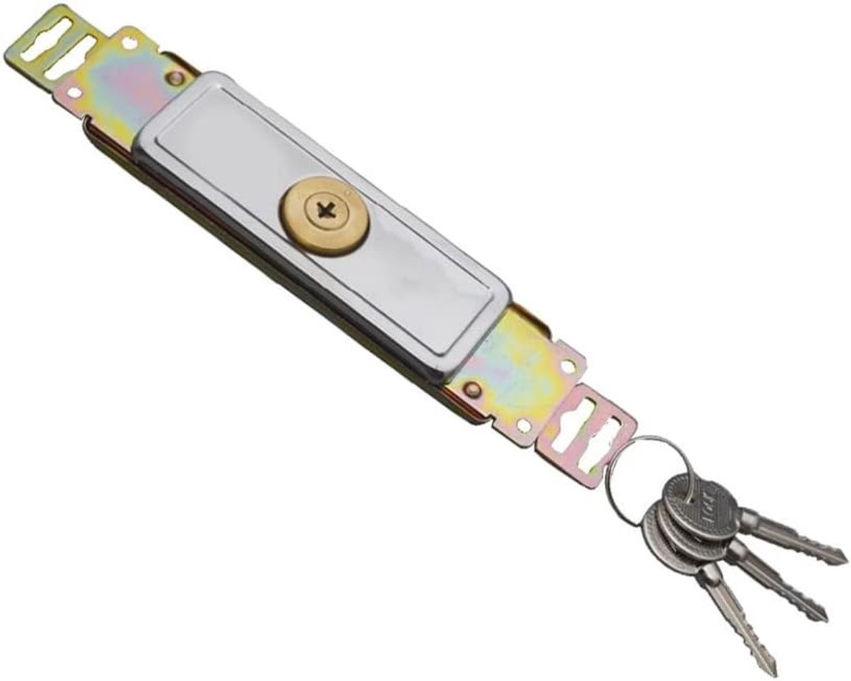 Robuuste metalen deurvergrendeling voor rolluiken en garagepoorten, ideaal voor magazijnen en beveiliging