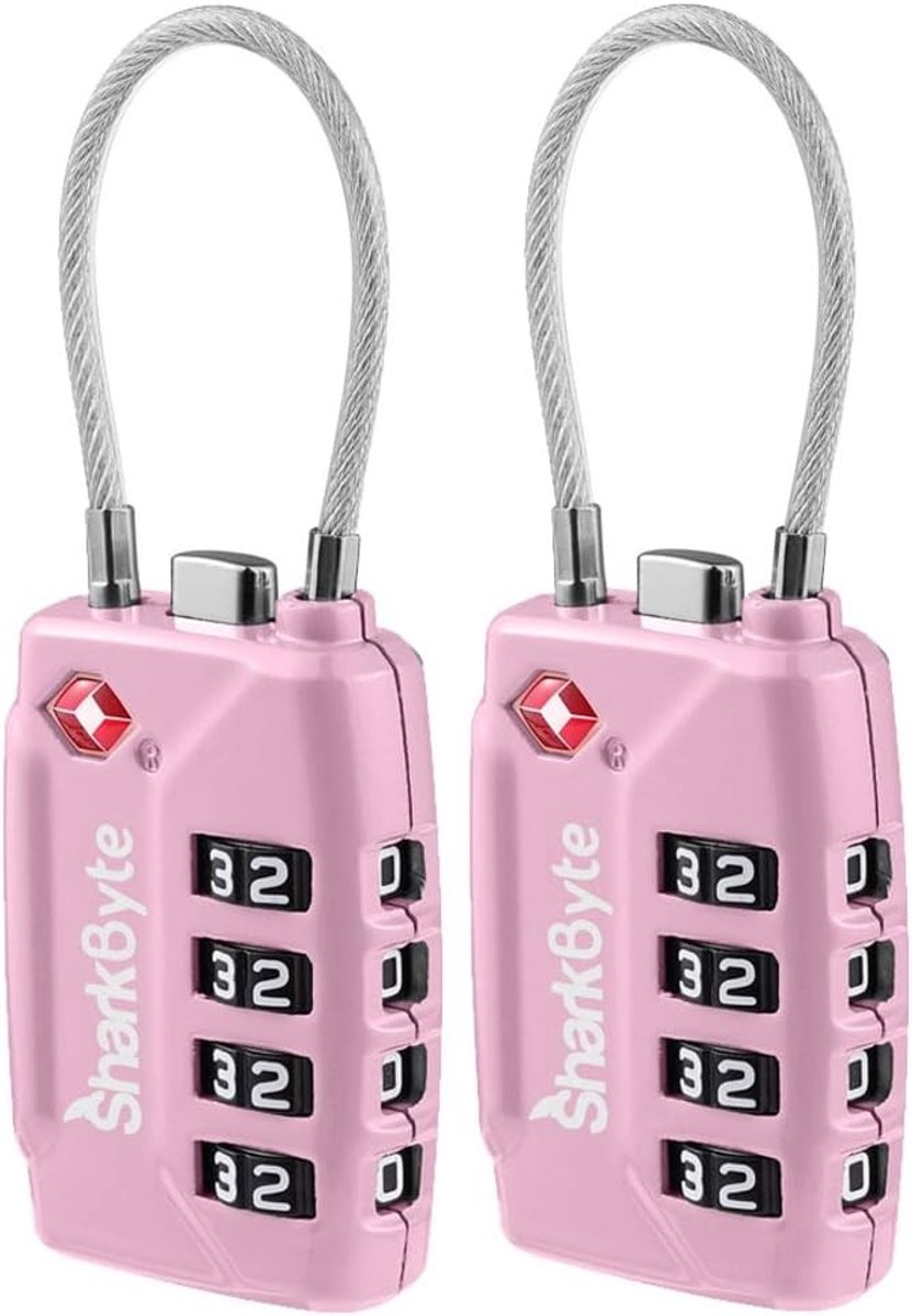 Kofferslot - Lichtroze - 2-pack - TSA-goedgekeurd met 4-cijferige Combinatie - Voor Reisbagage