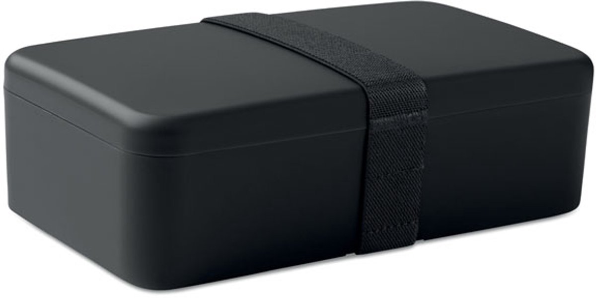 2 pack PP lunchbox met RPET elastieksluiting. Inhoud: 750ml Kleur Zwart