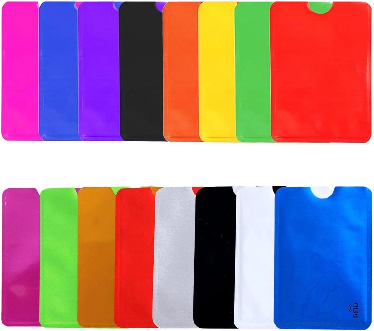 8 Enkele Kleur Kaarthouders En 8 Rfid-Kaarthouders Met Anti-Diefstal, Meerkleurige Opties, Creditcard-Id-Kaartbescherming, Anti-Demagnetiseren, Anti-Diefstal.