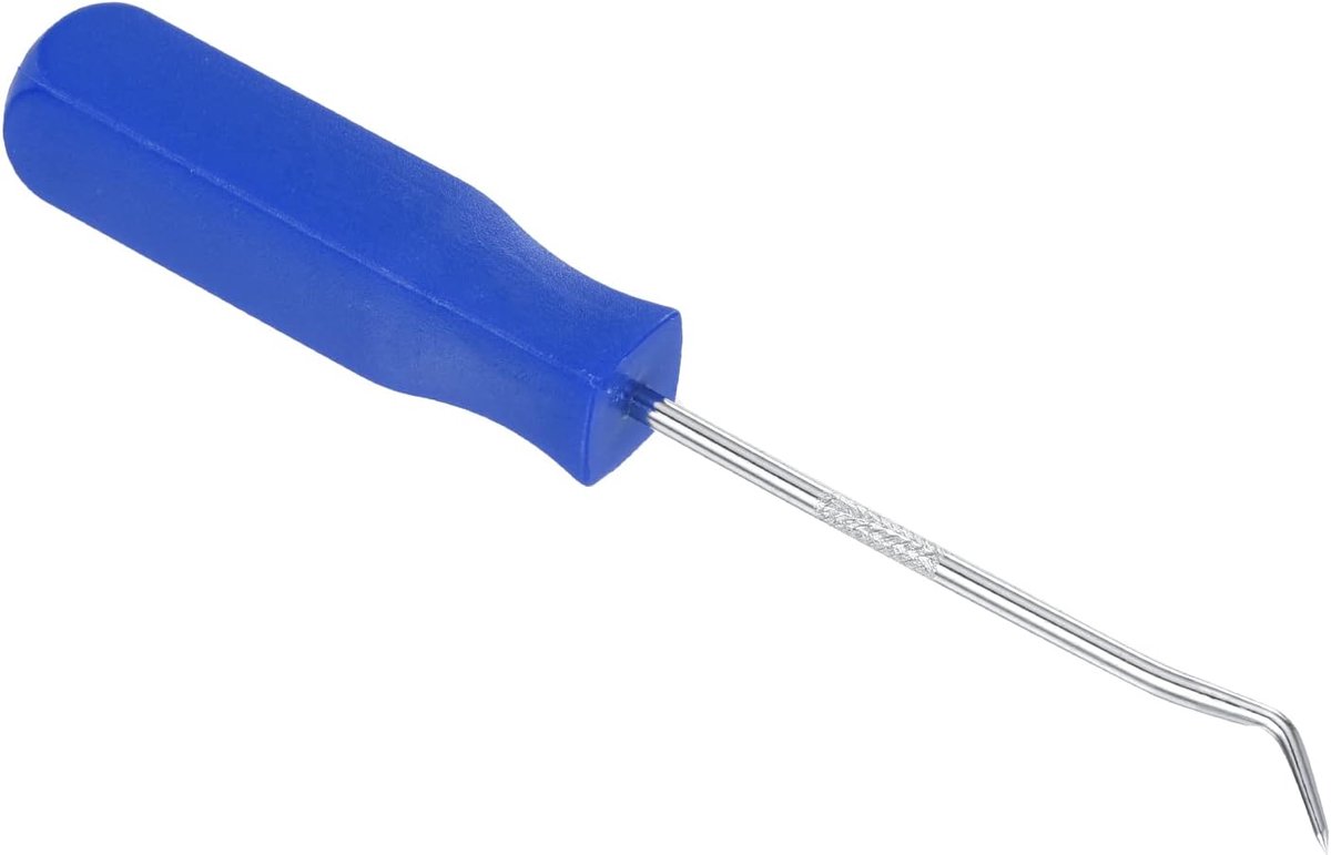 O-ring 45 graden pick 142 mm, olie afdichting pakking precisie schroevendraaier trekker remover verwijdering tool, blauw