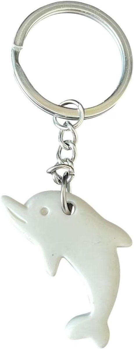 Witte Dolfijn Acryl | Tas Hanger Maritiem Zee Cadeau