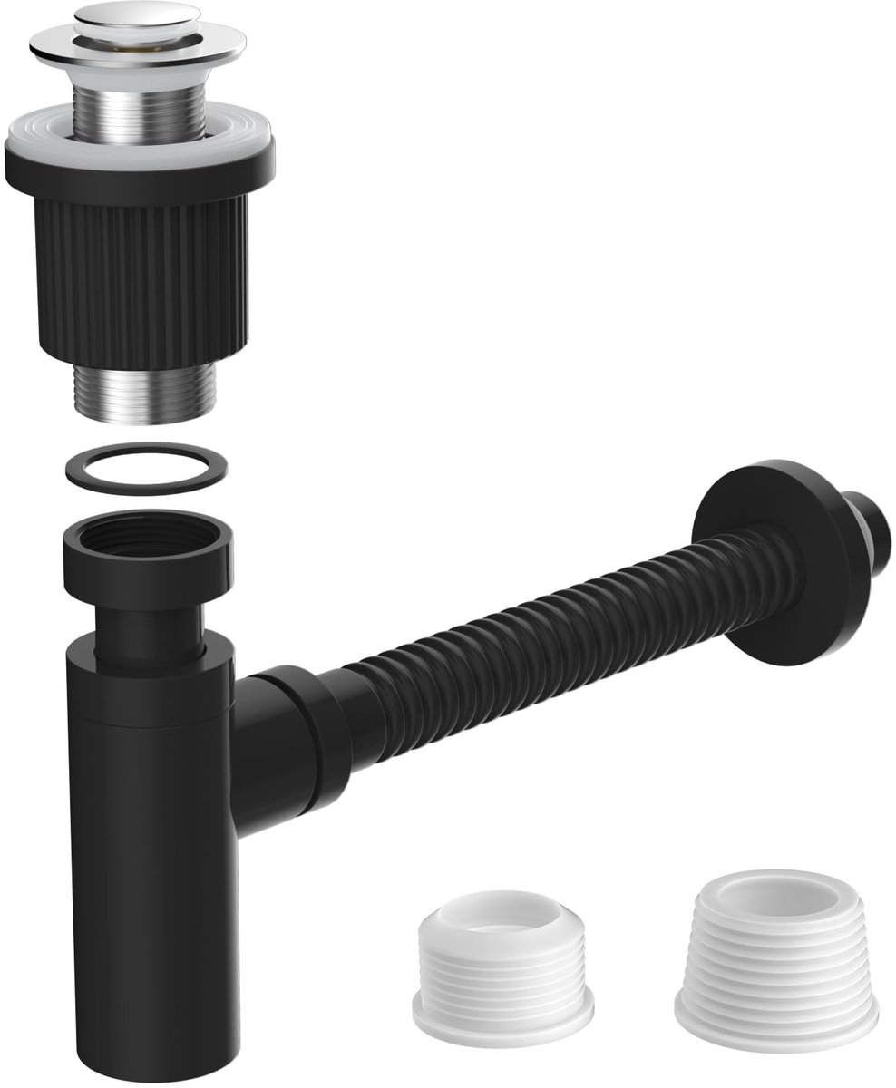 SolidKeus - Design Siphon met Pop-up Ventiel voor Wastafel