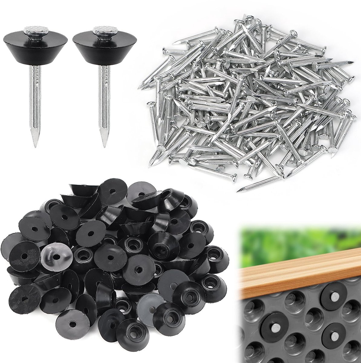 SolidKeus - Verzegelde Stud Film Nagels, Pack van 60 voor Stud Tracks