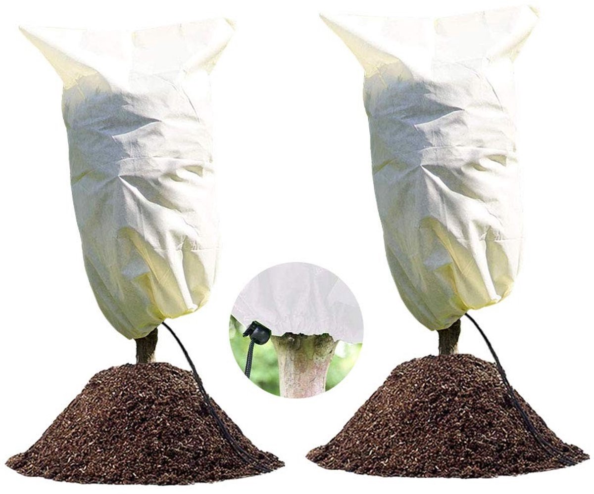 SolidKeus - Set van 2 Winterbeschermhoezen voor Planten 100cm x 80cm