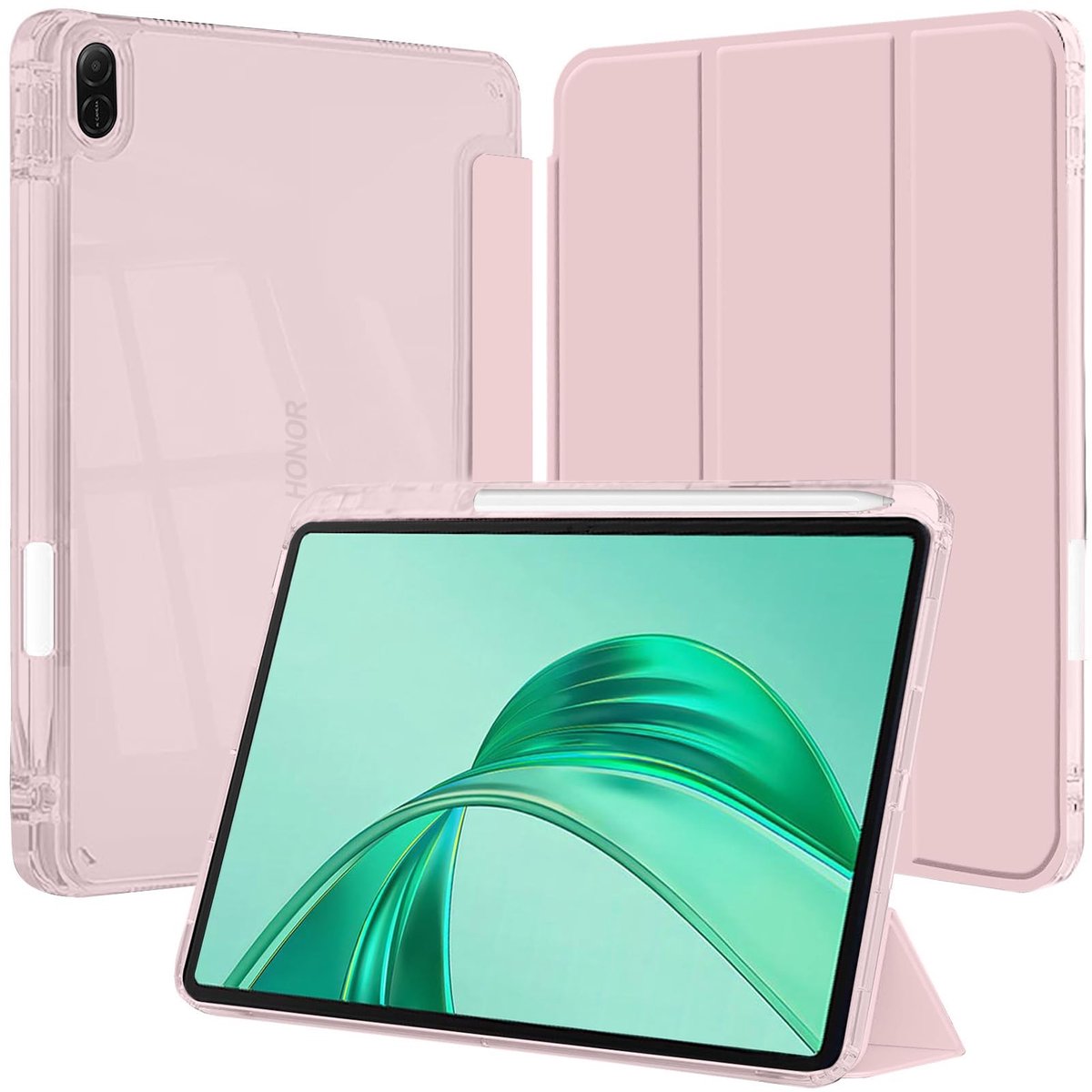 SolidKeus - Tablethoes voor Honor Pad X8 met Penhouder en Transparante Achterkant