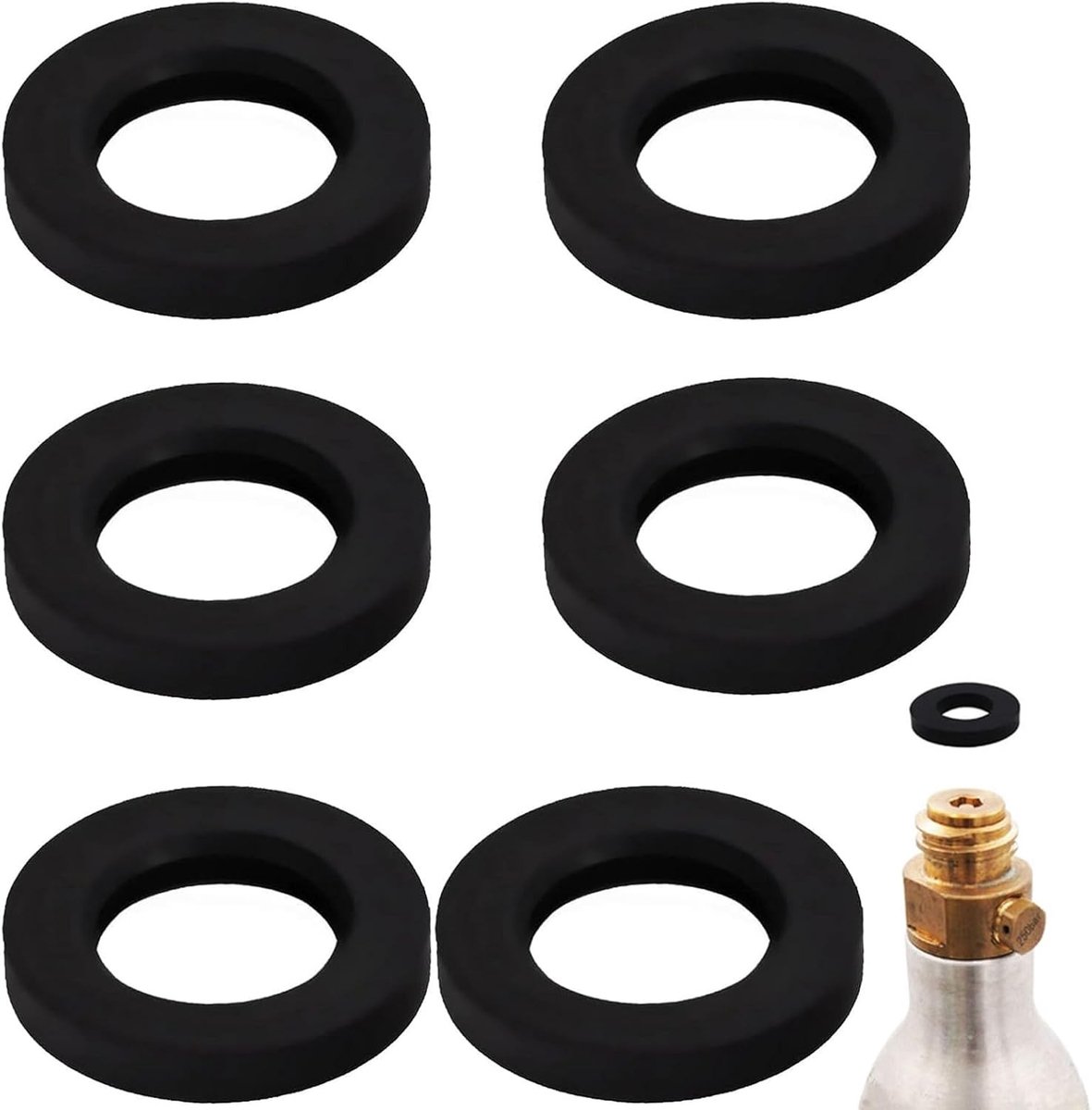 Set van 6 Vervangingsonderdelen voor SodaStream Sealing Ringen - Compatibel met Crystal, MAXI, Penguin en Dynamo Power