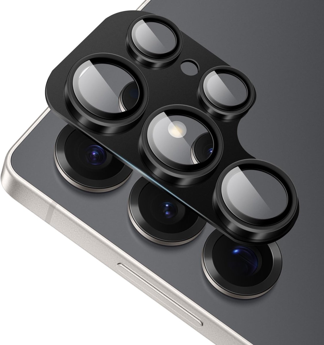 SolidKeus - Camera Bescherming voor Samsung Galaxy S25 Ultra 5G van Gehard Glas en Aluminium