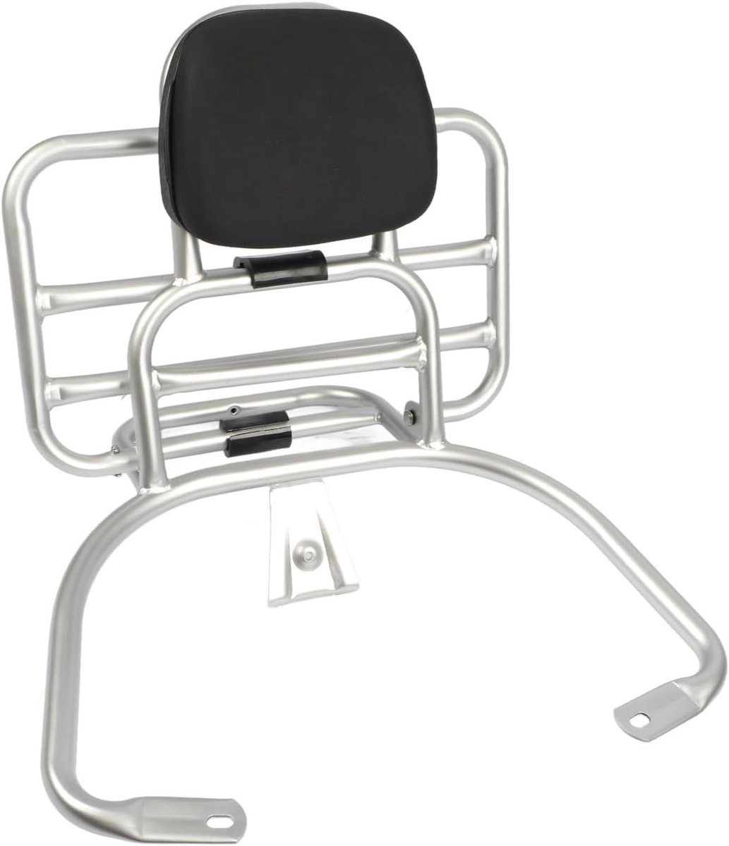 Hoogwaardig Bagagerek voor Motorfiets, Verchroomd, Veiligheid Verbetering, Geschikt voor Diverse Modellen zoals GTS 300 en GTV 300, Ideaal voor Decoratieve Wijzigingen en Extra Opbergruimte