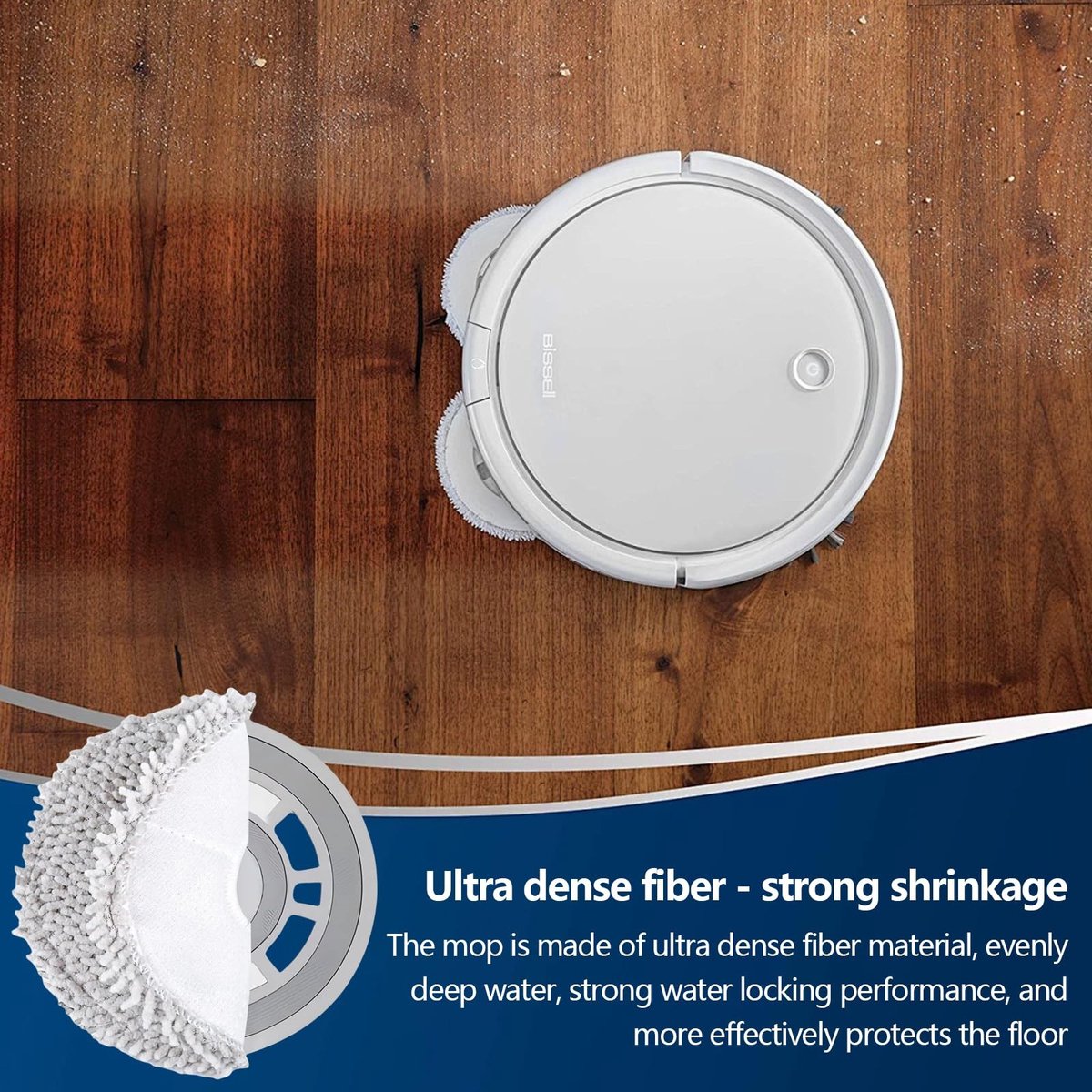 SolidKeus - Set van 12 Microvezel Mop Pads voor Robotstofzuigers