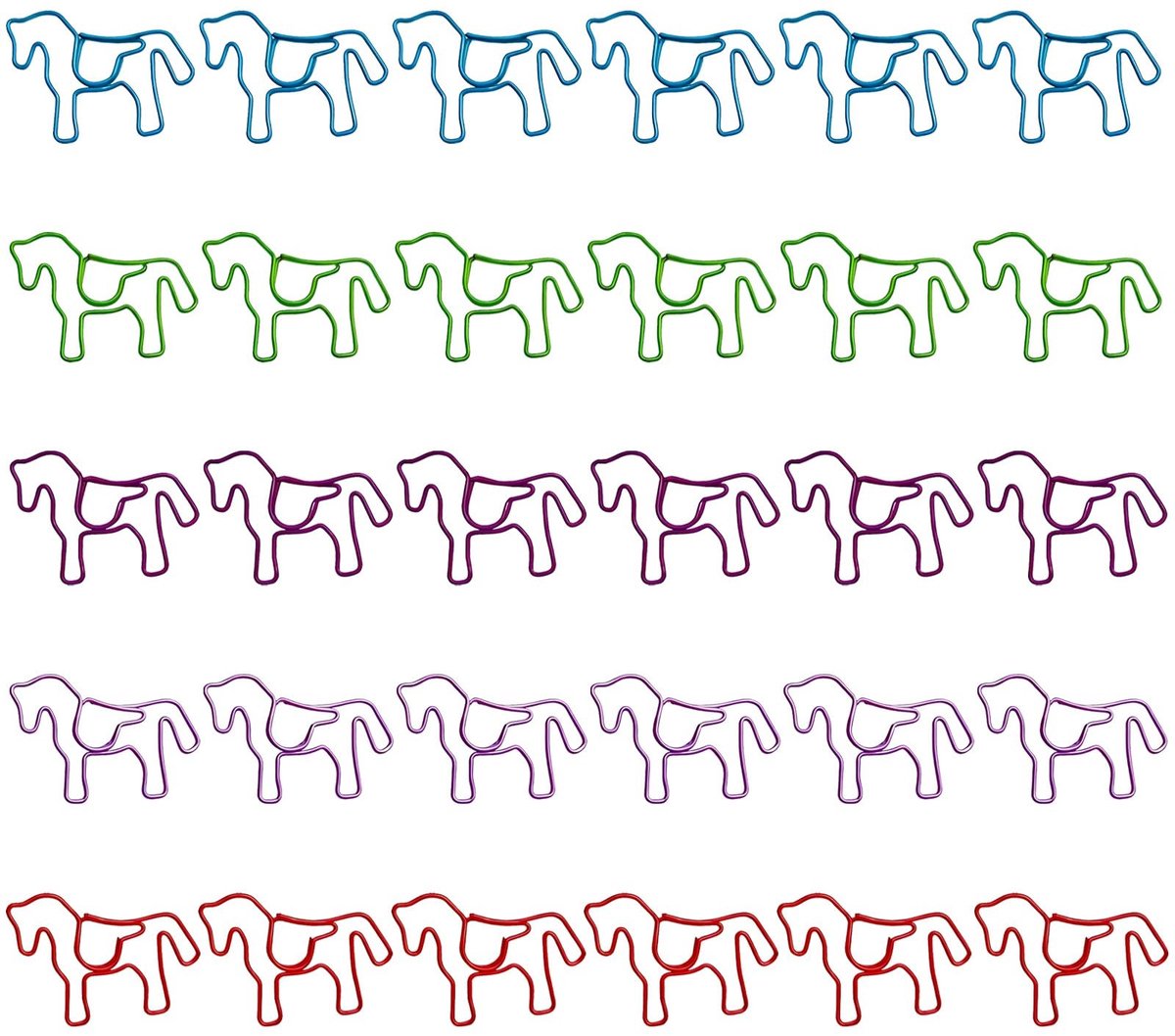 SolidKeus - Set van 30 Paarden Paperclips
