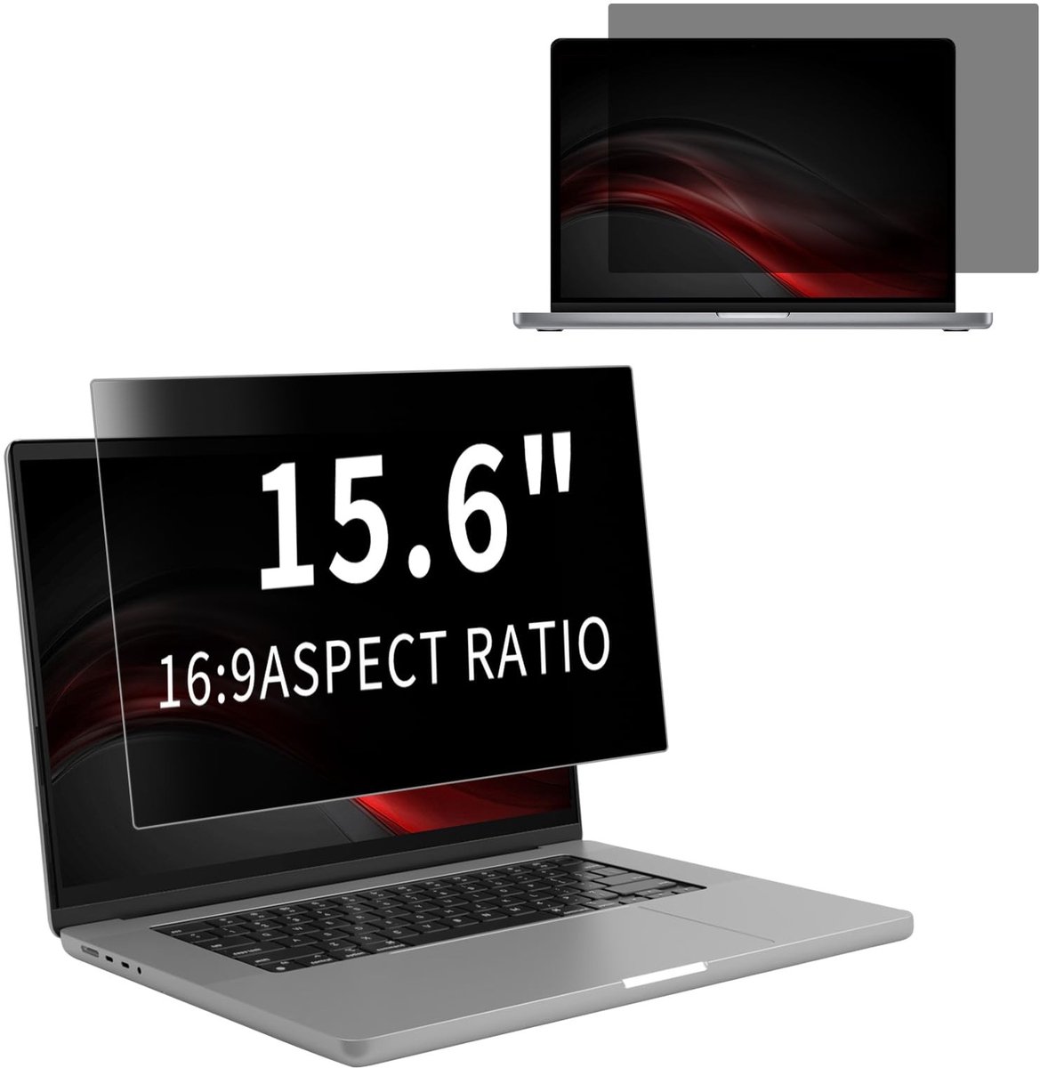 SolidKeus - Privacy Filter voor 15.6 inch Laptop met Anti-Glare en Anti-Spy