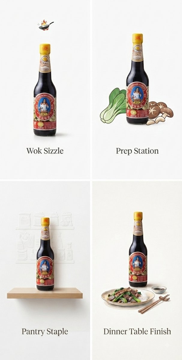 Maekrua Oestersaus, Premium Kwaliteit, 600 ml - Authentieke Thaise Oestersaus voor Wokgerechten, Marinades en Aziatische Recepten - Rijke Smaak en Diepe Umami voor al uw Gerechten Met Kajal Sticker