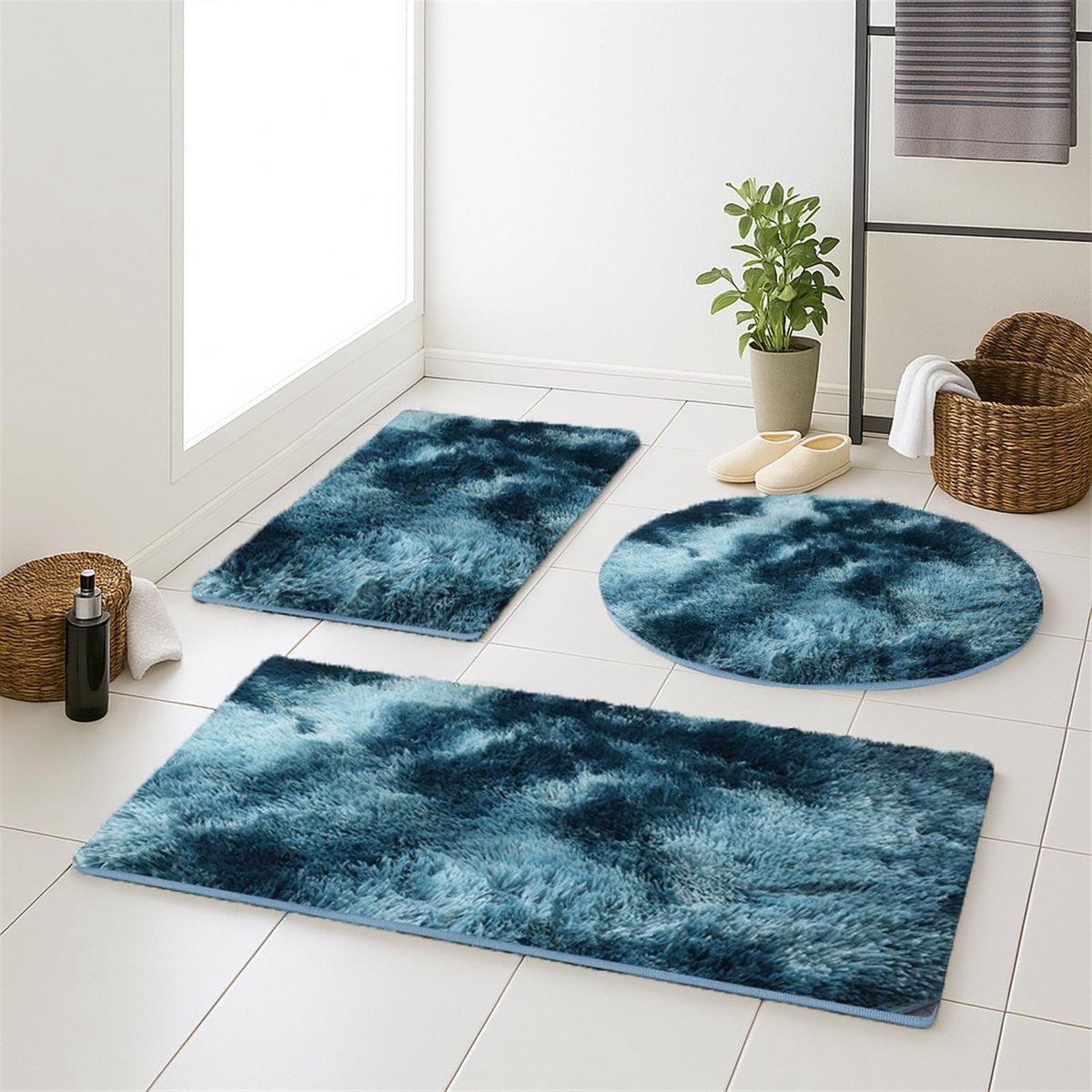 SolidKeus - Antislip Badmat, Extra Dikke Zachte Badkamer Tapijt, 50x80cm