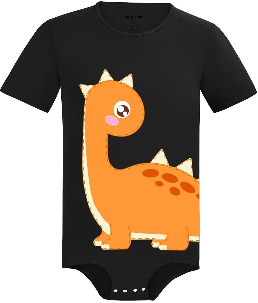 SolidKeus - Korte Mouwen Bodysuit voor Volwassenen met Dinosaurusprint