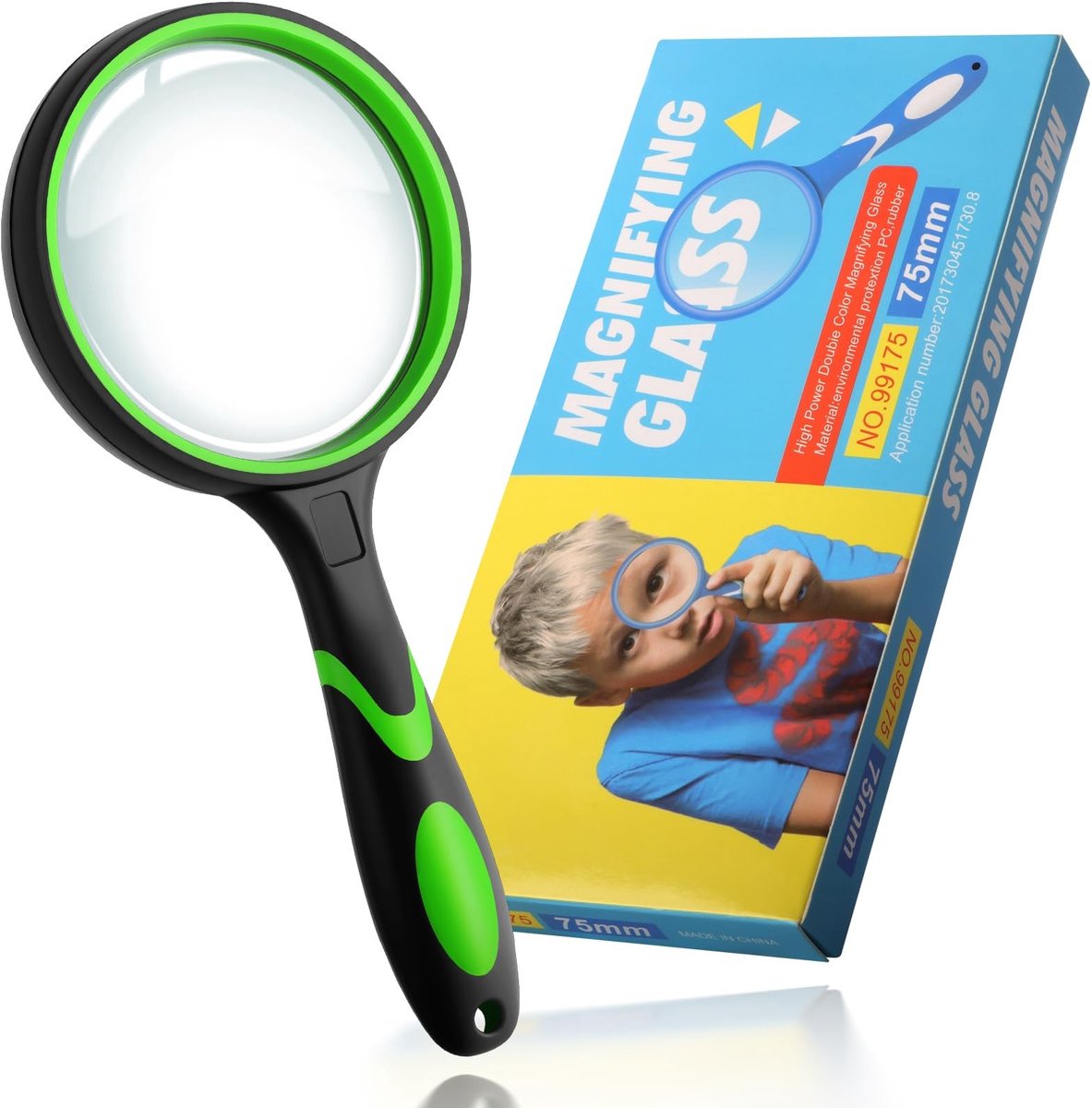 SolidKeus - 10x Vergrootglas voor Kinderen en Senioren Groen