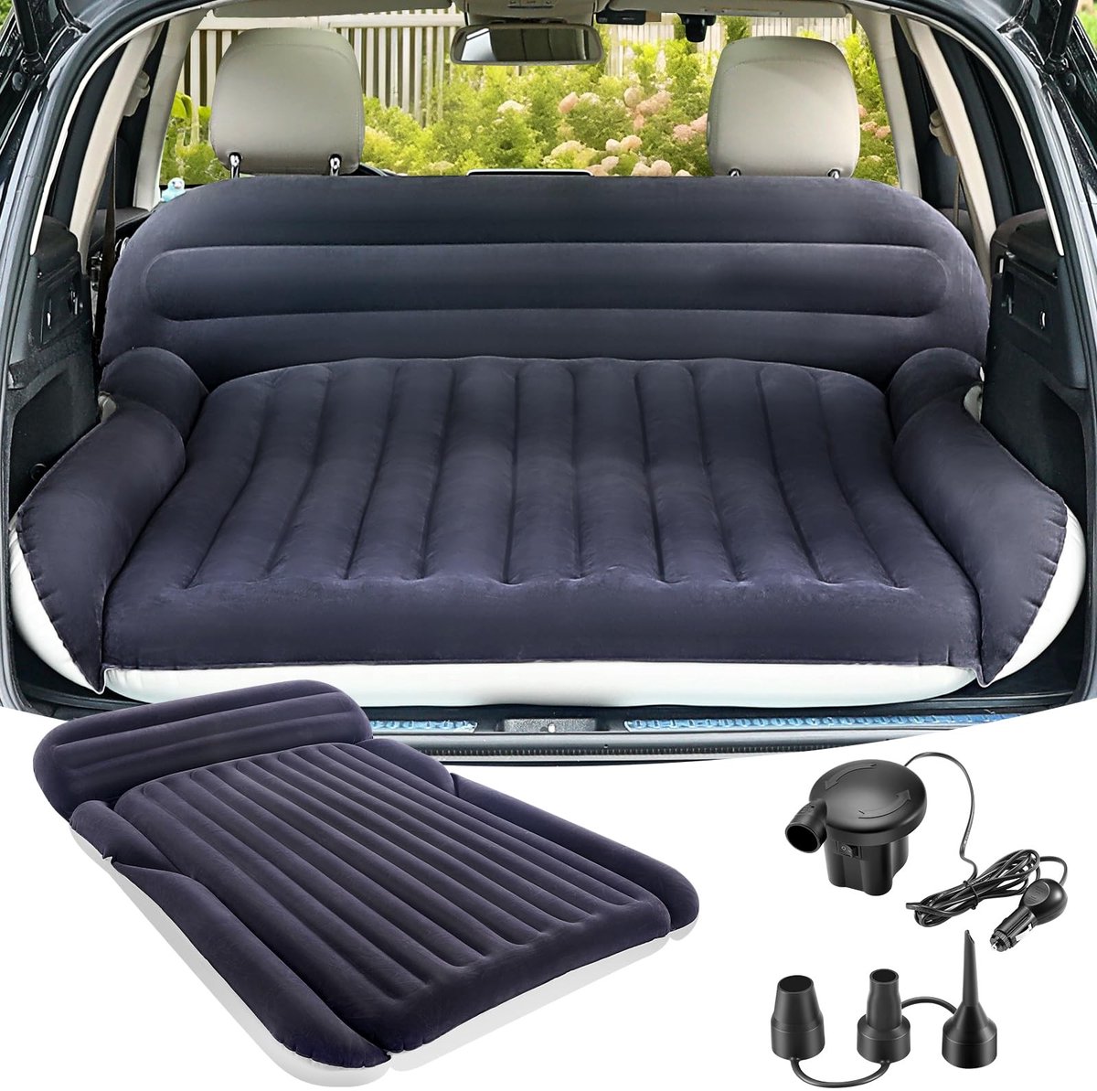 SolidKeus - Opblaasbare SUV Matras met Elektrische Pomp voor Kamperen en Reizen