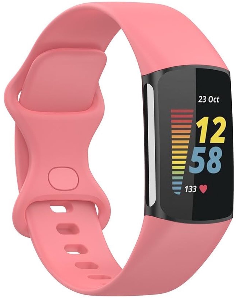 SolidKeus - Zachte Siliconen Sportband voor Fitnesshorloge, Ademend en Verstelbaar