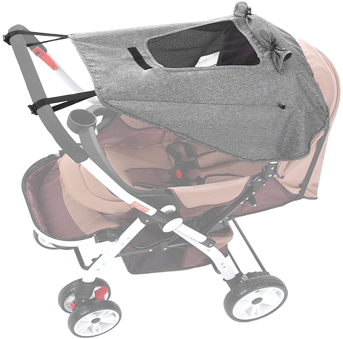 Omgoods - Universele Zonnekap voor Kinderwagens met UV-bescherming