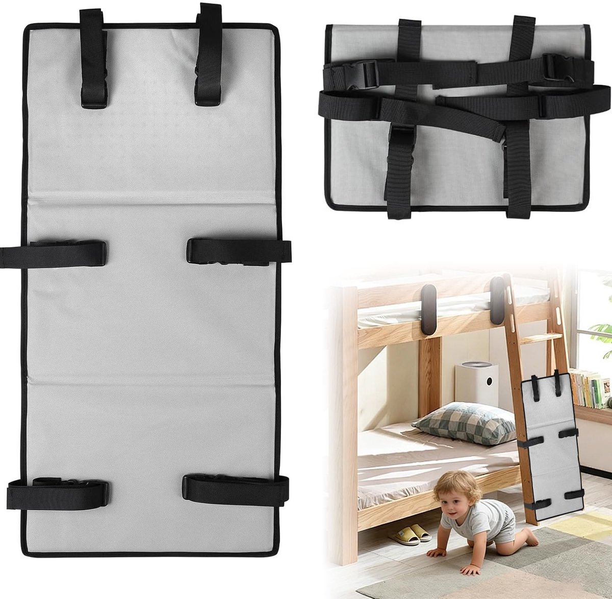 Omgoods - Bunk Bed Ladder Cover voor Kinderen, Grijs