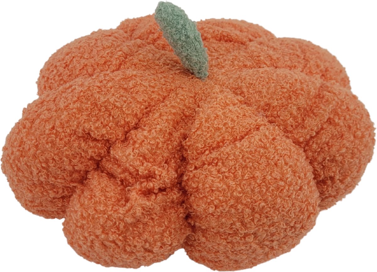 Kussen Pompoen - Oranje - 30 cm - Halloween Sierkussen - Knuffel - Herfst Decoratie - Zacht Wol - Woonkamer Slaapkamer