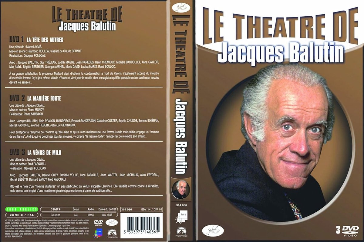 Le Théâtre de Jacques Balutin ( 3 pièces - version française )