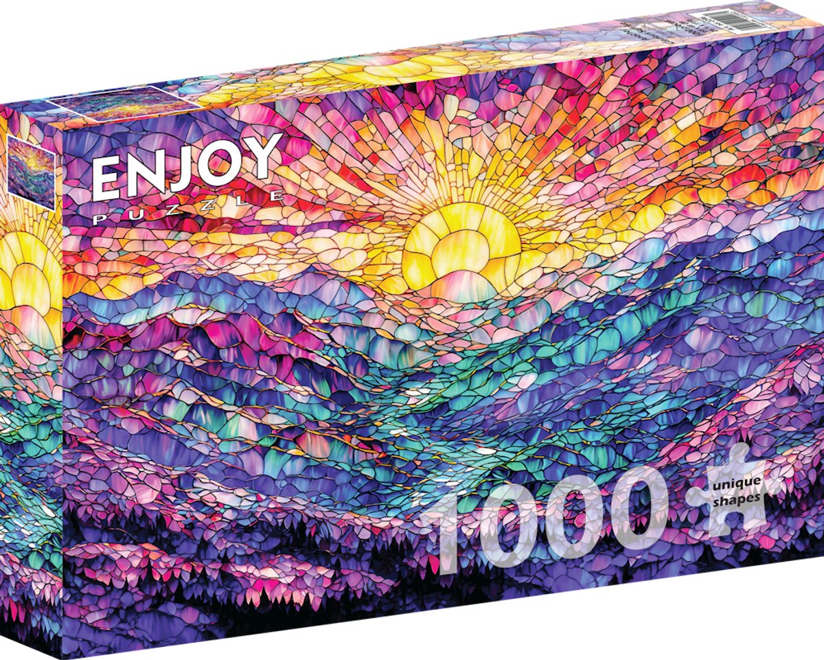 Enjoy Puzzle - Weer een glorieuze zonsopgang [“Another Glorious Sunrise”] - Generatieve Kunstmatige Intelligentie - 1000 stukjes 68×48cm (H×B) - AI Puzzels voor volwassen - Enjoy-2296