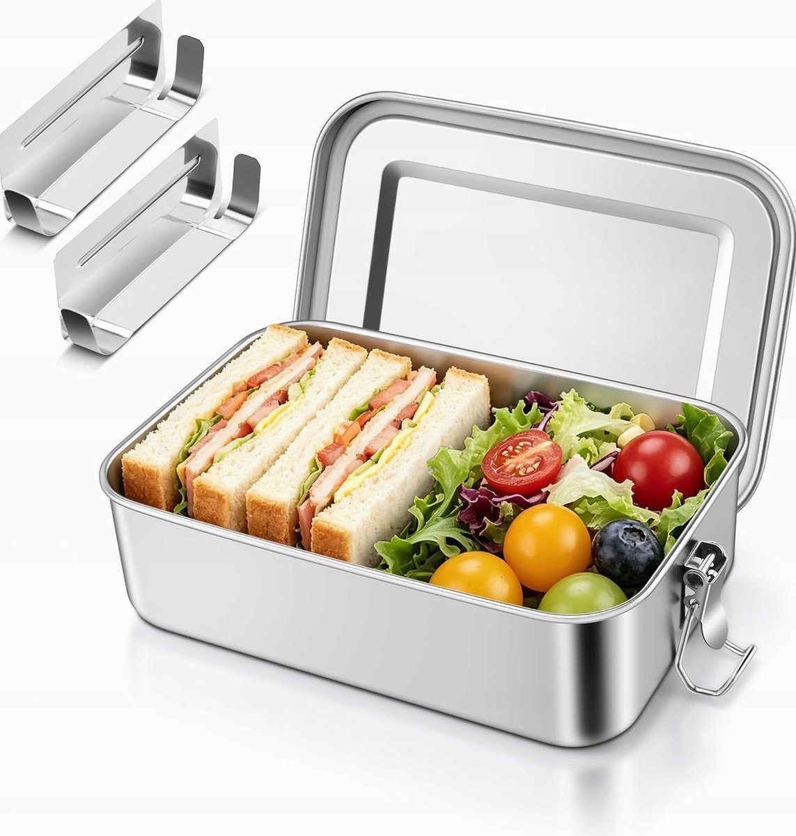 Grote RVS Lunchbox 1400ml - Duurzaam en Praktisch