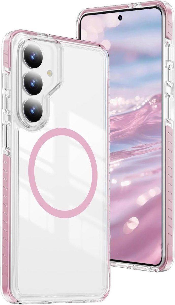 Voor Samsung Galaxy S23 Plus Hoesje Compatibel met MagSafe, Anti-Vergeling Transparante Slanke PC Terug Magnetische Schokbestendige Beschermende Vrouwen Mannen Cover voor Samsung S23 Plus