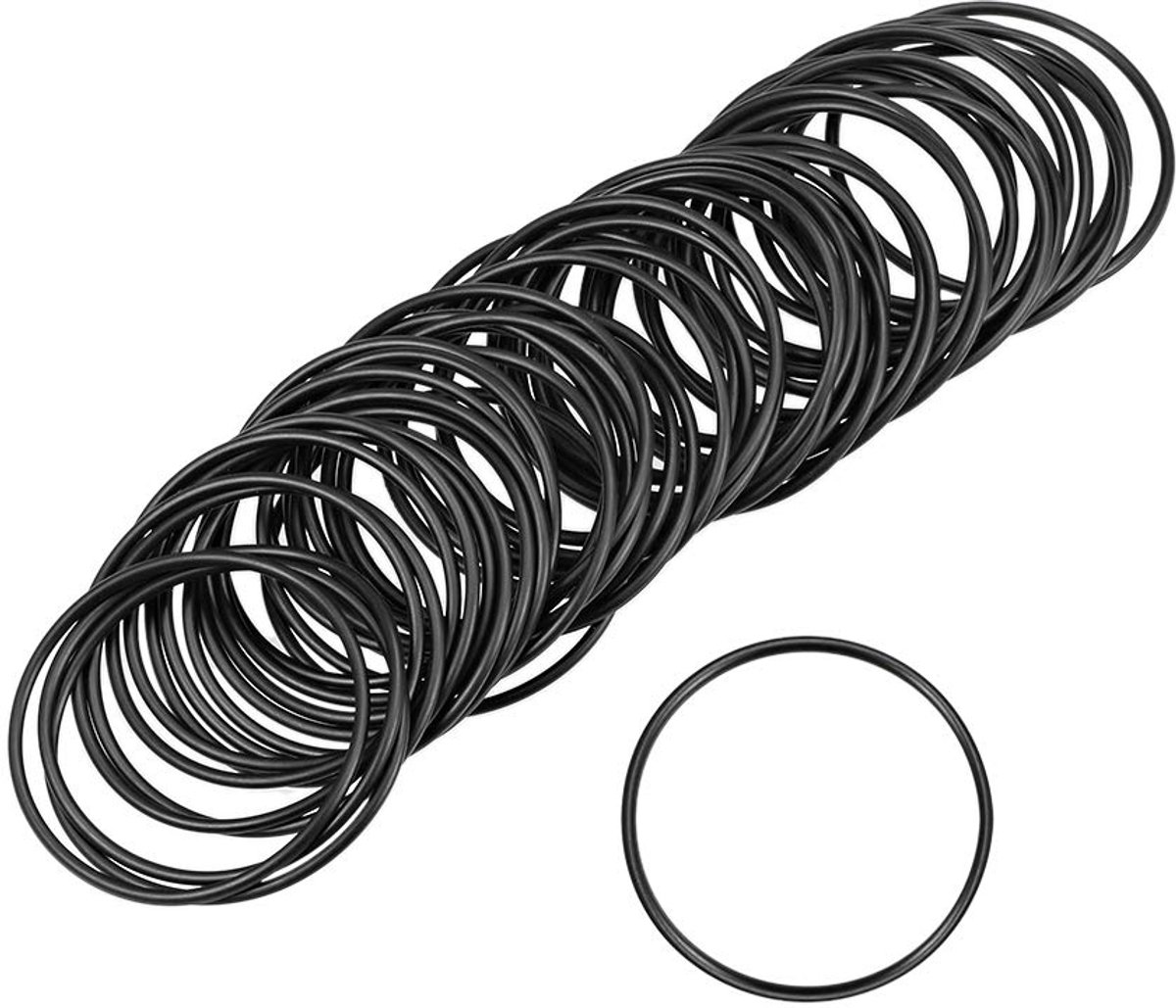 Sourcing map 50 stuks metrische nitrilrubber O-ringen afdichting 36 mm AD 33 mm ID 1,5 mm breedte