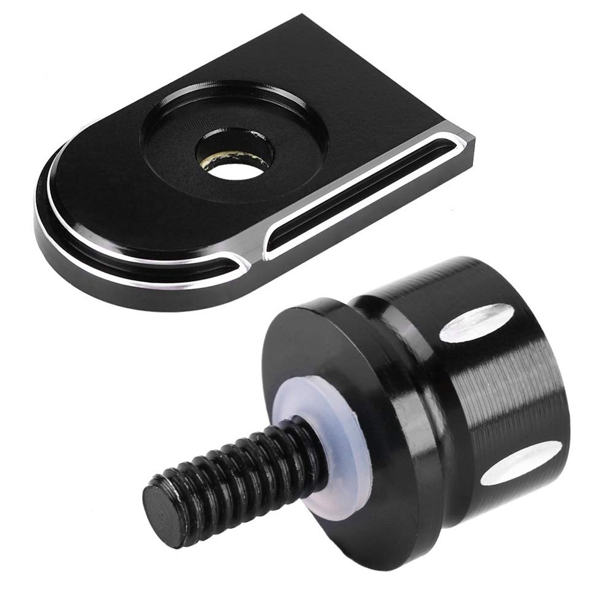 Zitting Bout Lipje Schroefbevestiging, Zwart Aluminium Motorfiets Achterbank Bout Lipje Schroef Bevestiging Knop Cover