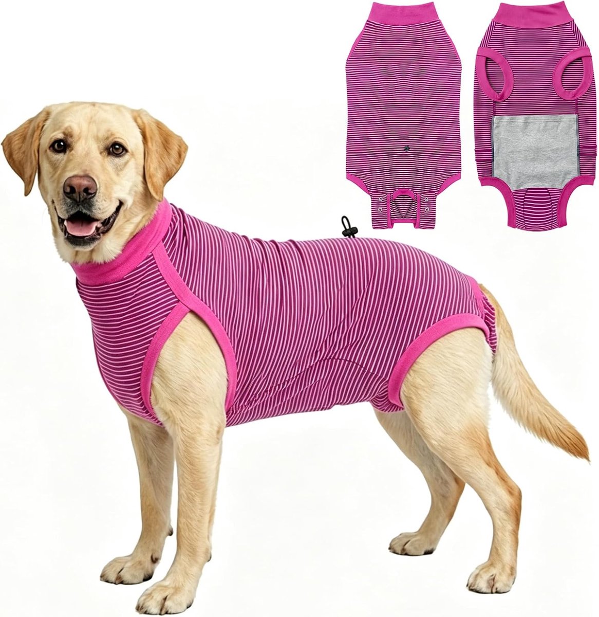 Herstelpak voor honden, herstelpak voor mannelijke en vrouwelijke honden na de operatie, alternatief voor kegel en e-halsband voor huisdieren, anti-likken